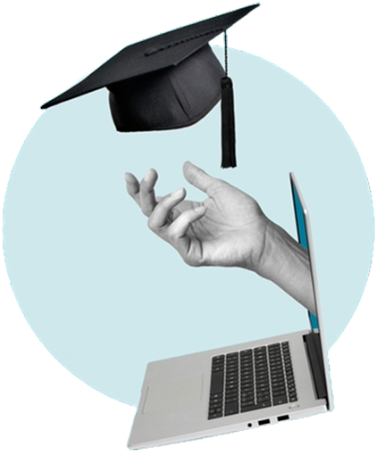 Hand Coming Out of Laptop